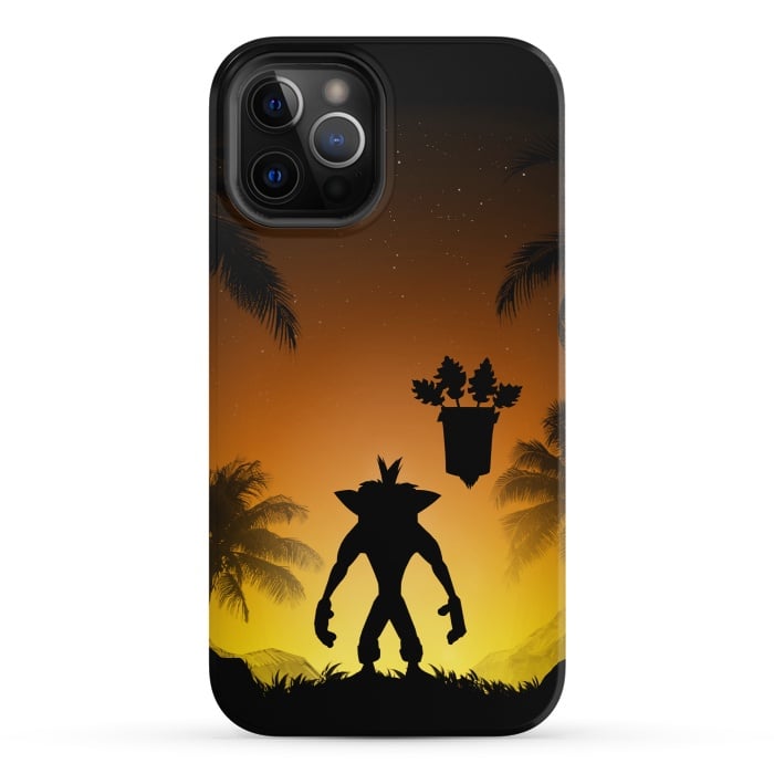iPhone 12 Pro StrongFit Protector of the island by Denis Orio Ibañez