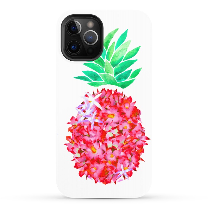 iPhone 12 Pro StrongFit Pineapple Punch Blush by Amaya Brydon