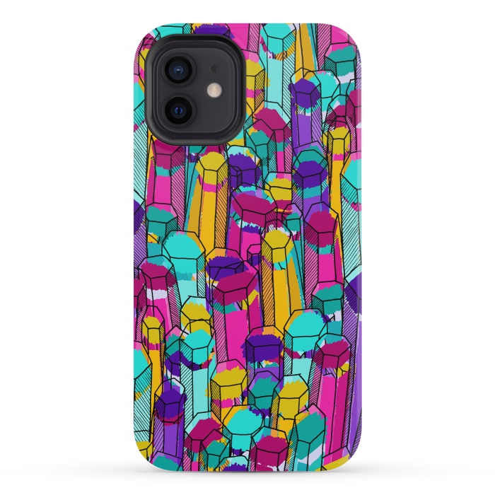 iPhone 12 mini StrongFit Rock of colours 3 by Steve Wade (Swade)