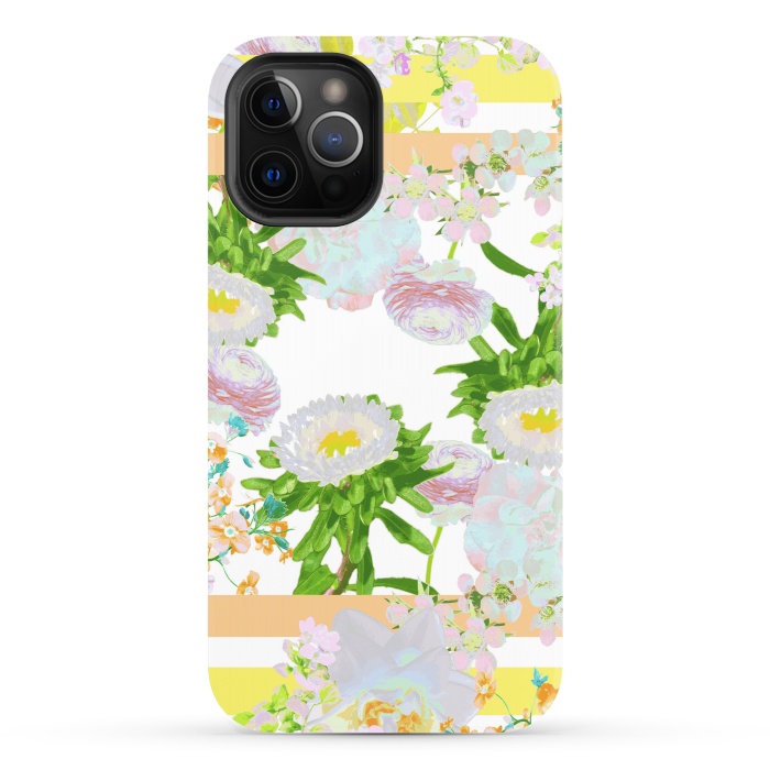 iPhone 12 Pro StrongFit Floral Frame Collage by Zala Farah