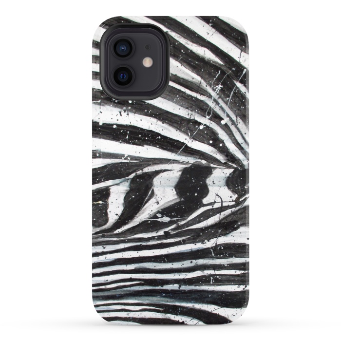 iPhone 12 StrongFit Zebra Stripes by ECMazur 