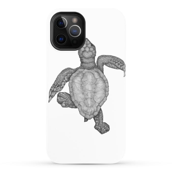 iPhone 12 Pro StrongFit Baby Sea Turtle by ECMazur 