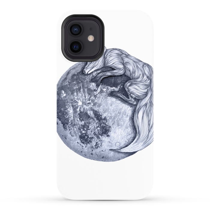iPhone 12 StrongFit Fox and Moon by ECMazur 