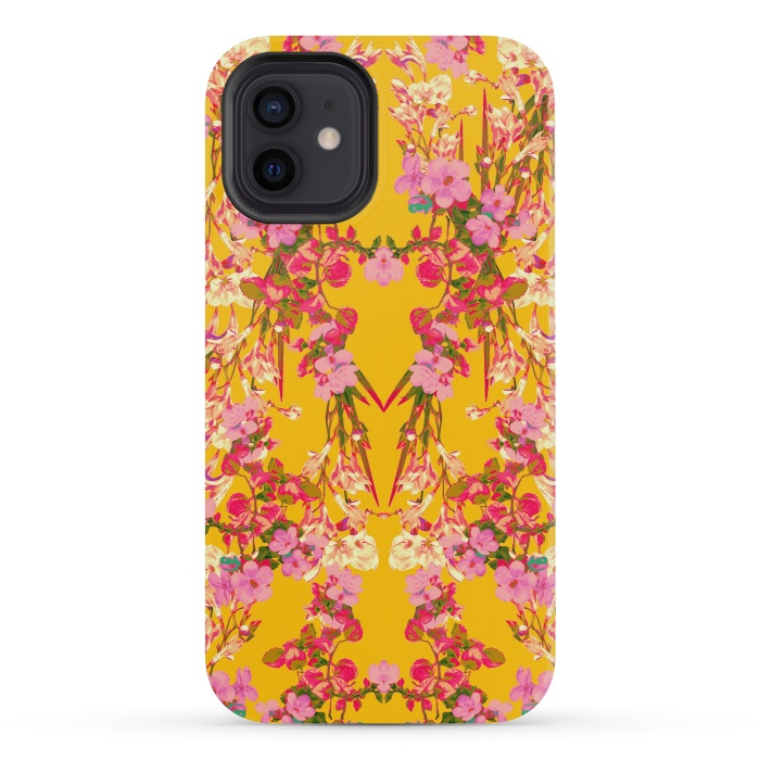 iPhone 12 mini StrongFit Floral Decor by Zala Farah
