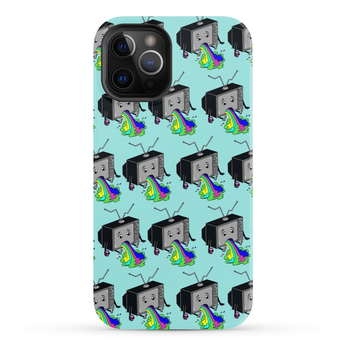 iPhone 12 Pro StrongFit Vomit Tv by Coffee Man
