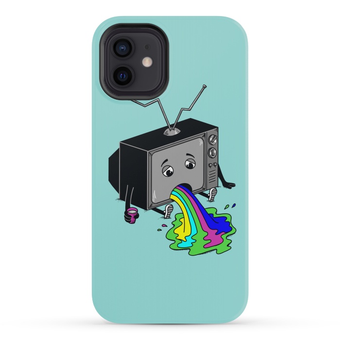iPhone 12 mini StrongFit Vomit tv 2 by Coffee Man