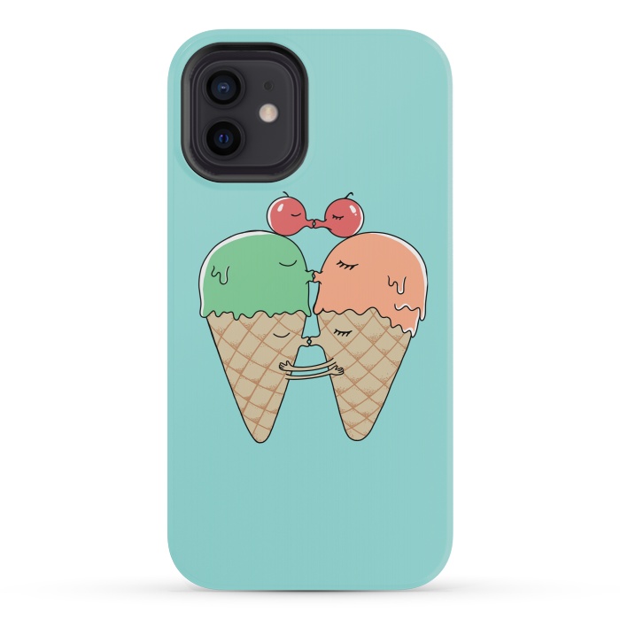 iPhone 12 mini StrongFit Sweet Kiss by Coffee Man