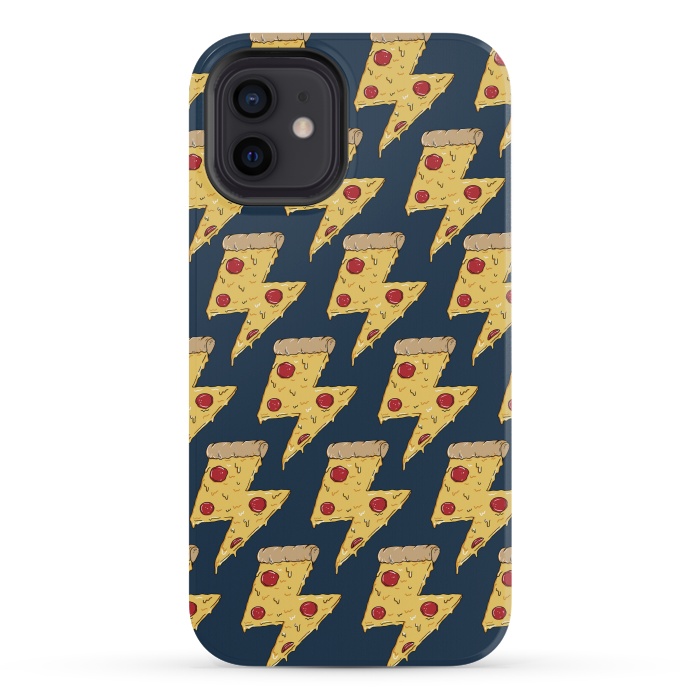 iPhone 12 mini StrongFit Pizza Power Pattern by Coffee Man