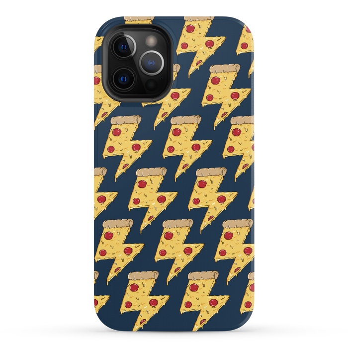 iPhone 12 Pro StrongFit Pizza Power Pattern by Coffee Man
