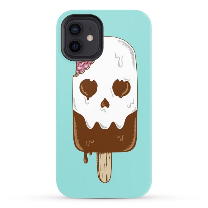 iPhone 12 StrongFit Skull Ice Cream by Coffee Man