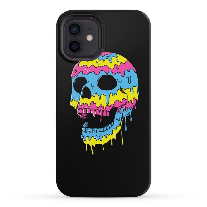 iPhone 12 mini StrongFit Melted Skull by Coffee Man