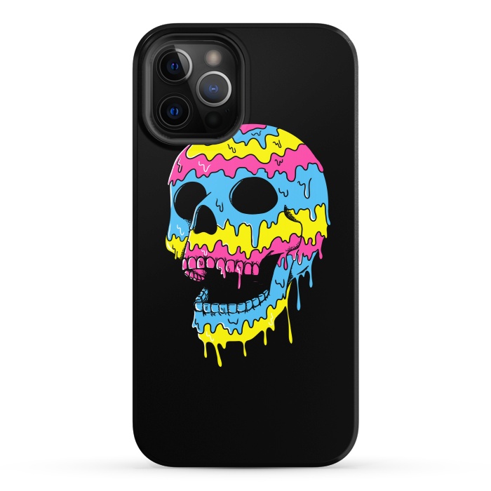 iPhone 12 Pro StrongFit Melted Skull by Coffee Man