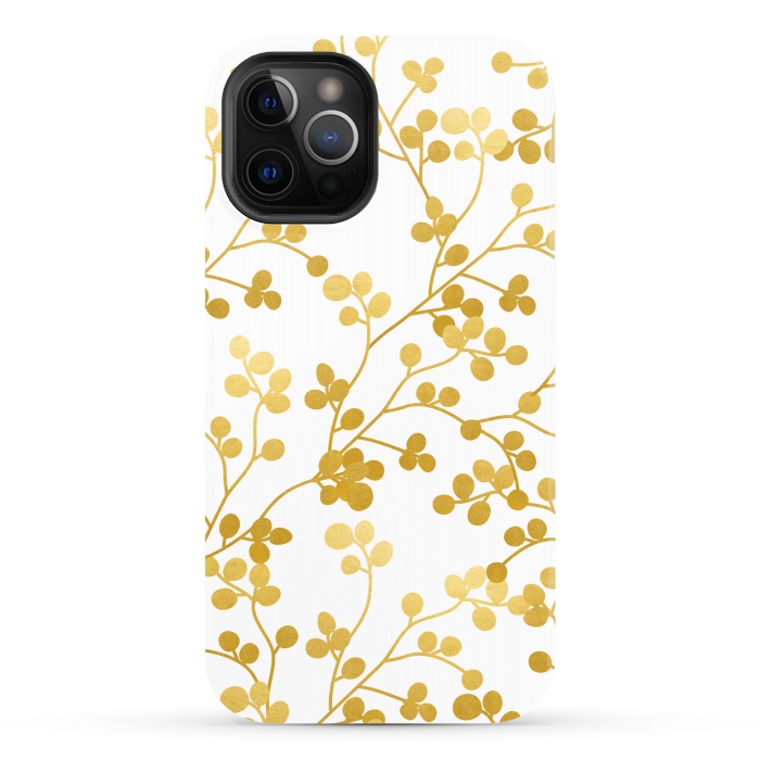 iPhone 12 Pro StrongFit Golden Vines by Uma Prabhakar Gokhale