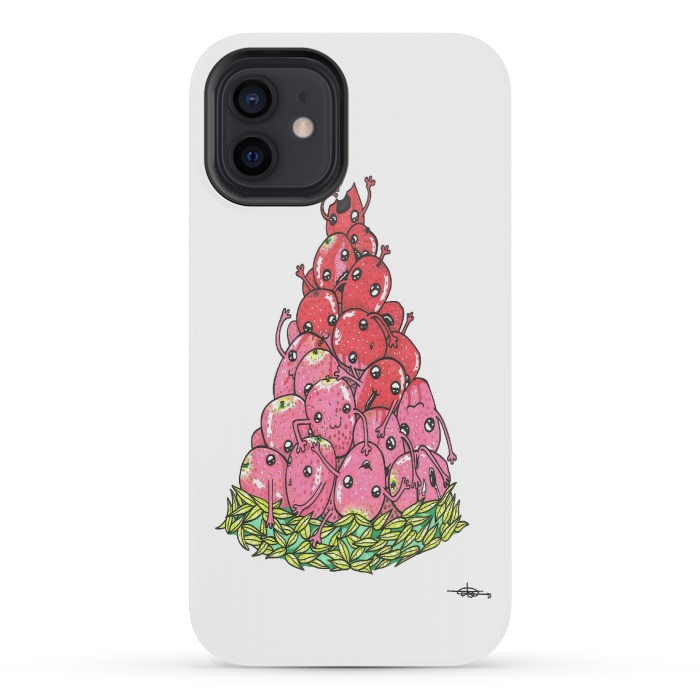 iPhone 12 mini StrongFit Strawberrymelon by Varo Lojo