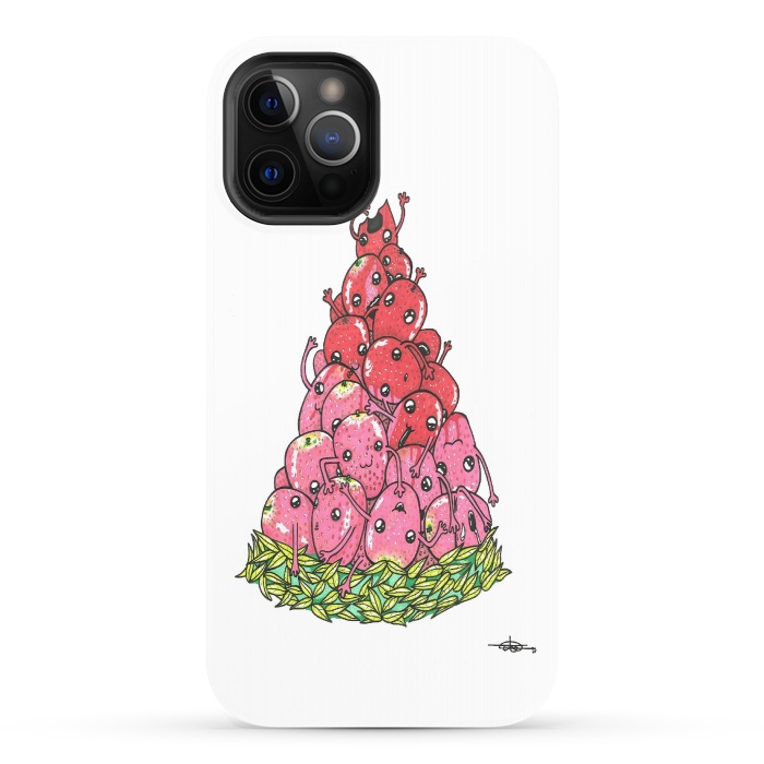iPhone 12 Pro StrongFit Strawberrymelon by Varo Lojo