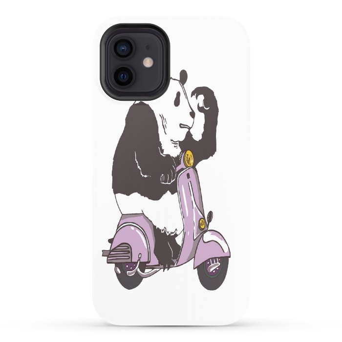 iPhone 12 StrongFit The Panda biker by Varo Lojo