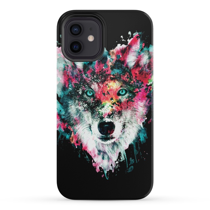 iPhone 12 mini StrongFit Wolf by Riza Peker