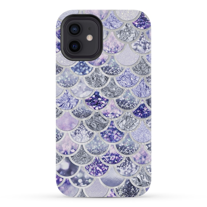 iPhone 12 mini StrongFit Multicolor Purple & Violett Mermaid Scales by  Utart