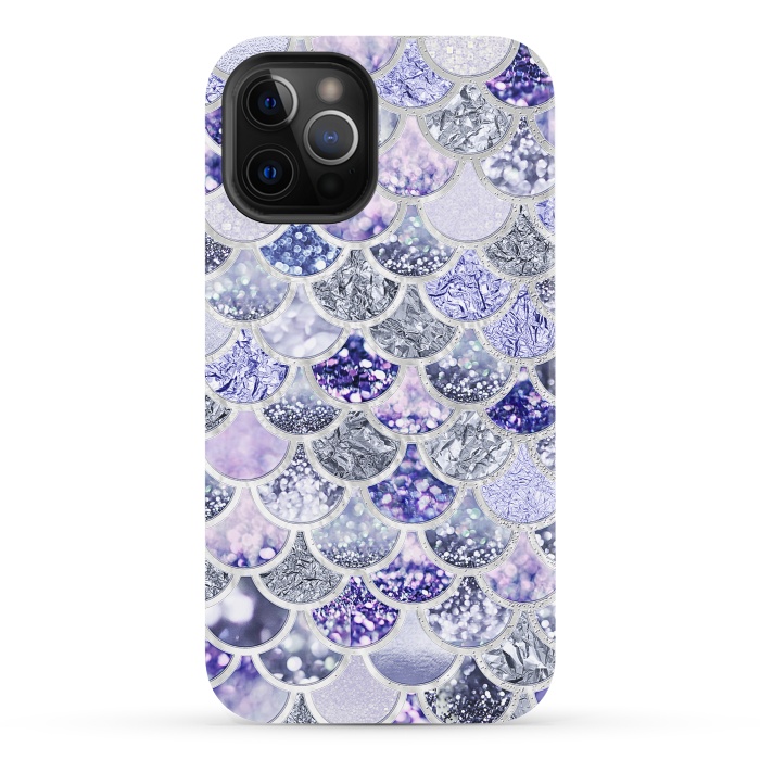 iPhone 12 Pro StrongFit Multicolor Purple & Violett Mermaid Scales by  Utart
