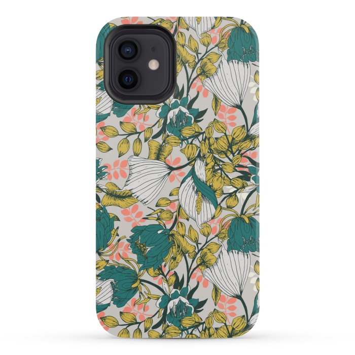 iPhone 12 mini StrongFit Vintage garden bloom by Mmartabc