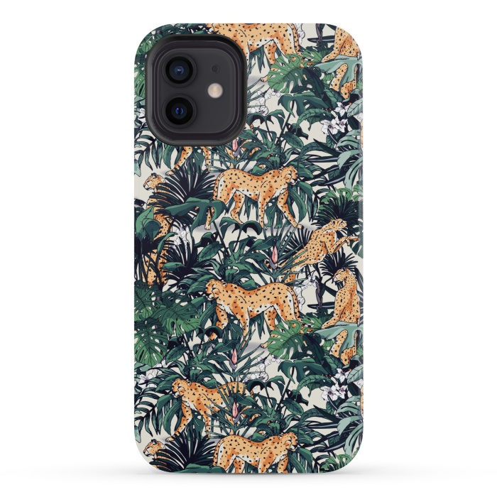 iPhone 12 mini StrongFit Cheetah in the wild jungle  by Mmartabc
