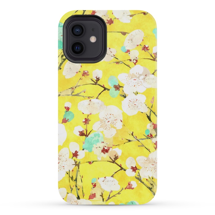 iPhone 12 mini StrongFit Cherry Blossom v2 by Uma Prabhakar Gokhale
