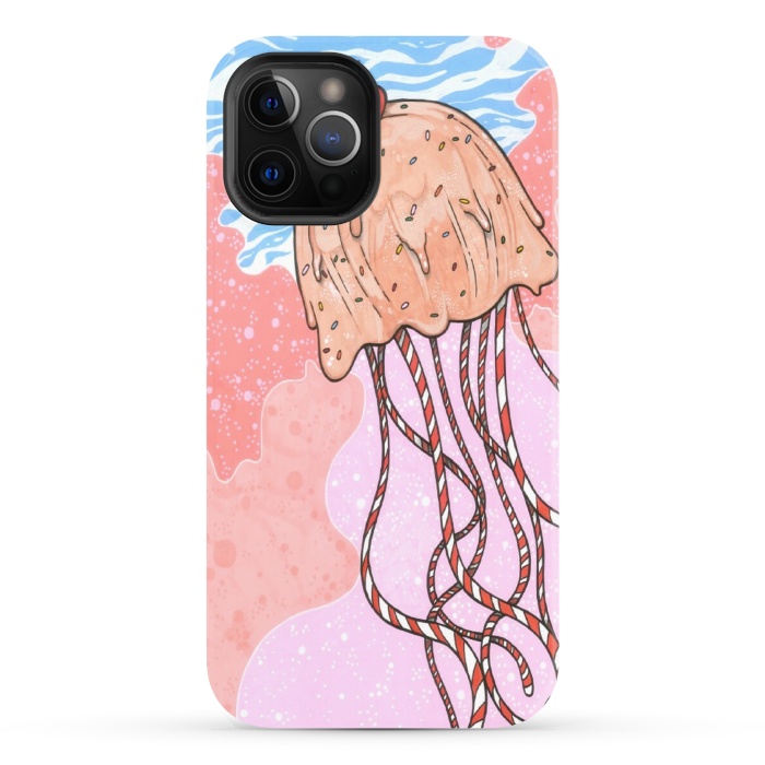 iPhone 12 Pro StrongFit Jellyfish Candy by Varo Lojo