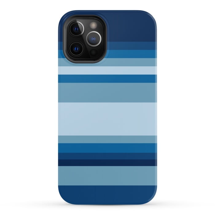 iPhone 12 Pro StrongFit Blue stripes by Dhruv Narelia