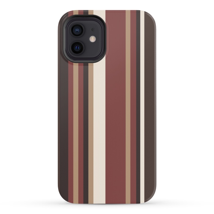 iPhone 12 mini StrongFit Vertical Stripes by Dhruv Narelia