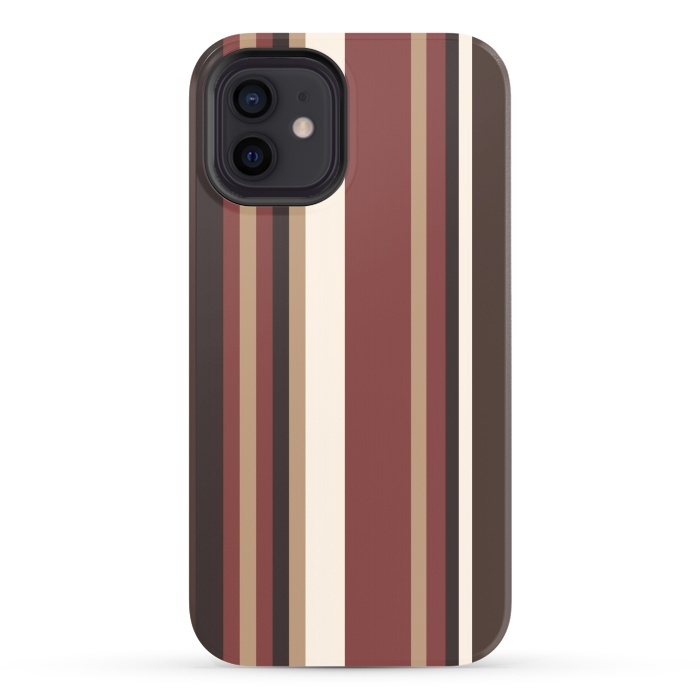 iPhone 12 StrongFit Vertical Stripes by Dhruv Narelia