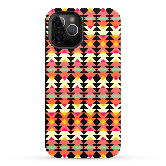 iPhone 12 Pro StrongFit Aztec Geometrical Pattern by Dhruv Narelia