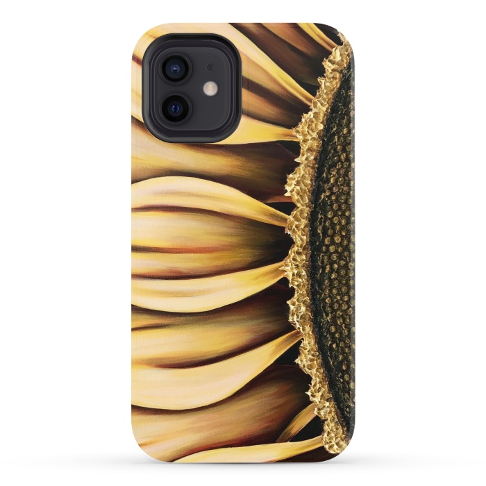 iPhone 12 StrongFit Sunflower by Denise Cassidy Wood