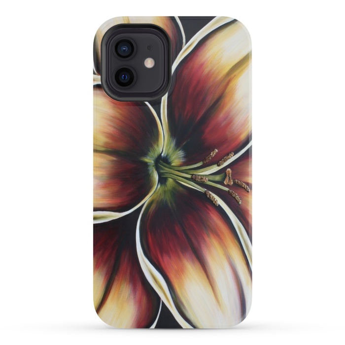 iPhone 12 StrongFit Sunset Lily by Denise Cassidy Wood