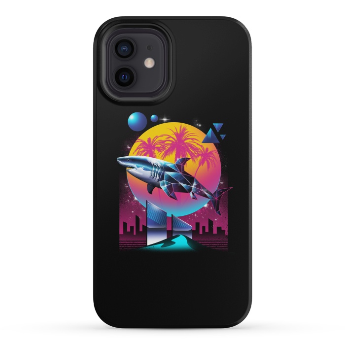 iPhone 12 mini StrongFit Rad Shark by Vincent Patrick Trinidad