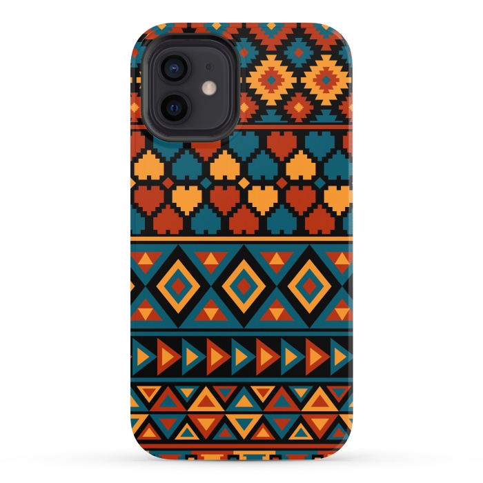 iPhone 12 StrongFit aztec traditional pattern by Dhruv Narelia