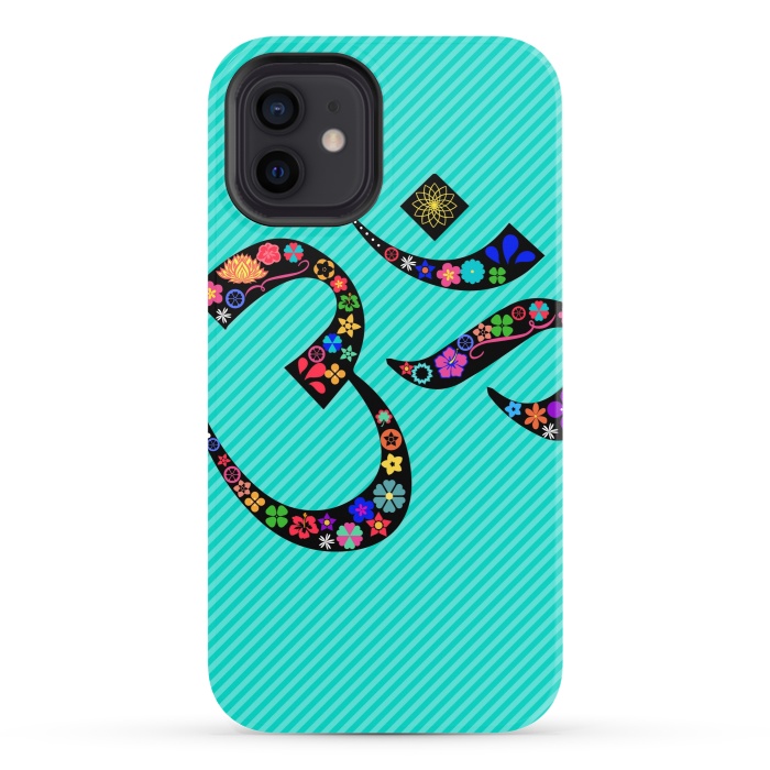 iPhone 12 StrongFit floral om designs by MALLIKA