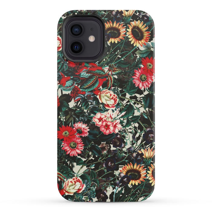 iPhone 12 mini StrongFit Flower Garden II by Burcu Korkmazyurek