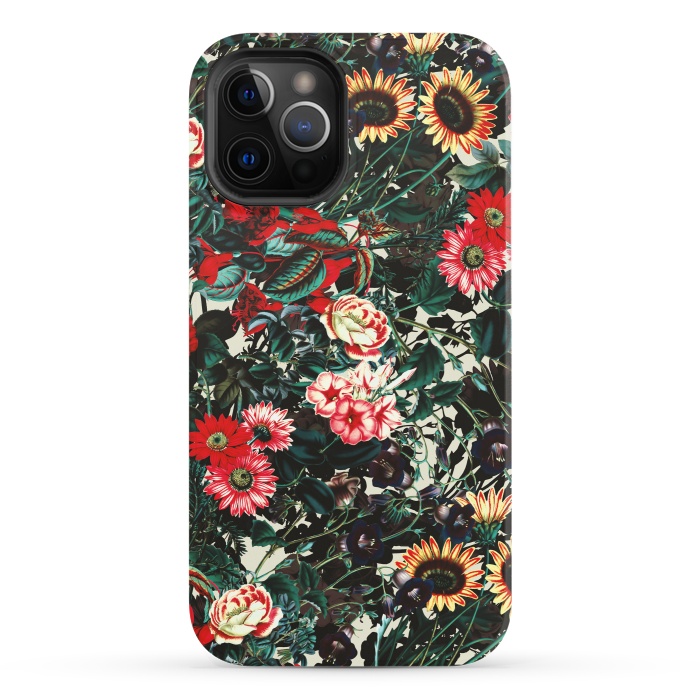 iPhone 12 Pro StrongFit Flower Garden II by Burcu Korkmazyurek