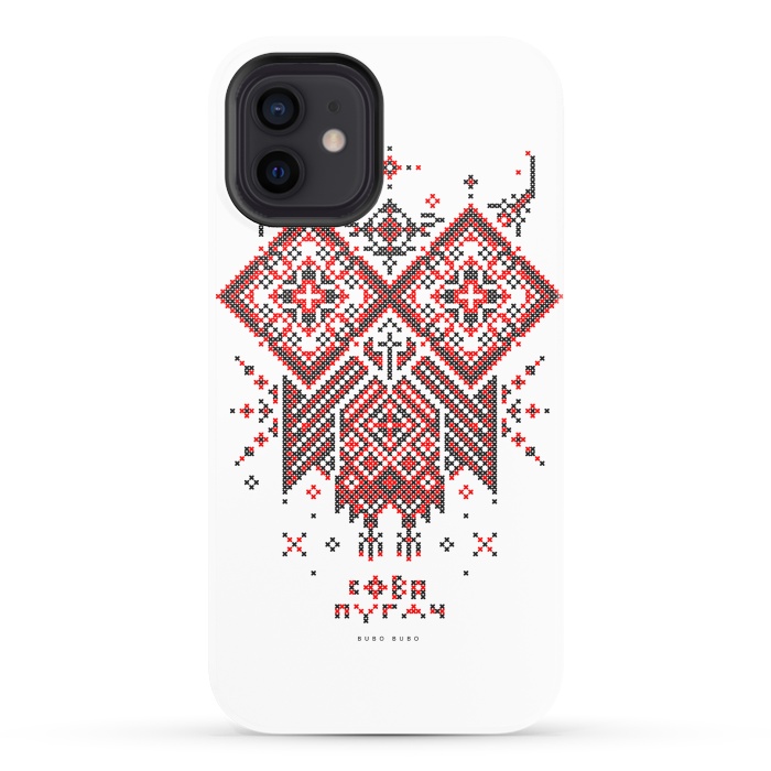 iPhone 12 StrongFit Owl Bubo Bubo Ornament by Sitchko