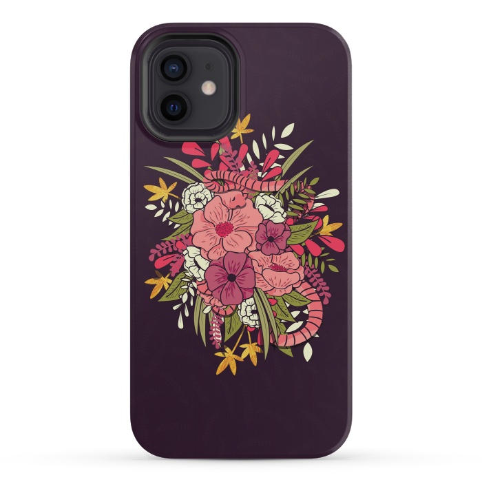 iPhone 12 mini StrongFit Jungle Bouquet 001 by Jelena Obradovic