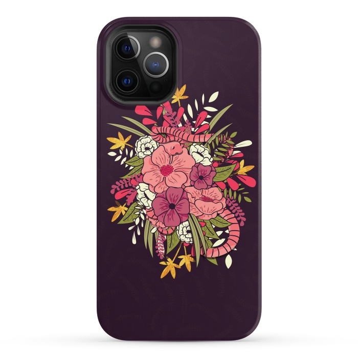 iPhone 12 Pro StrongFit Jungle Bouquet 001 by Jelena Obradovic