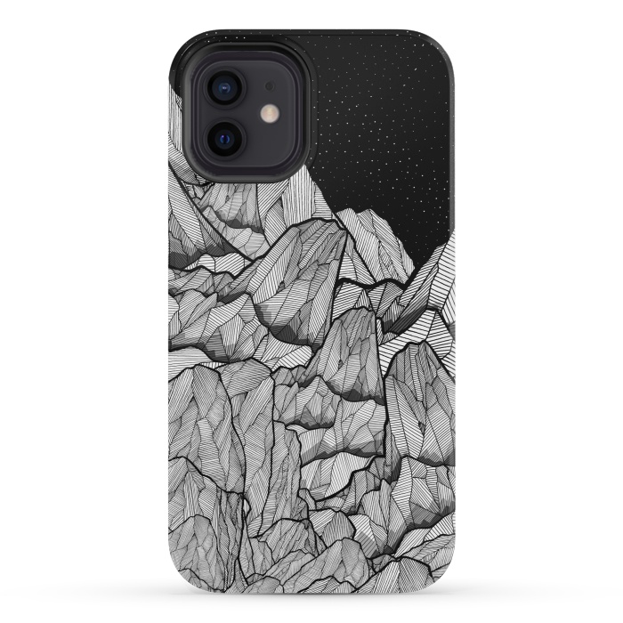 iPhone 12 mini StrongFit Mountains under the star fields by Steve Wade (Swade)