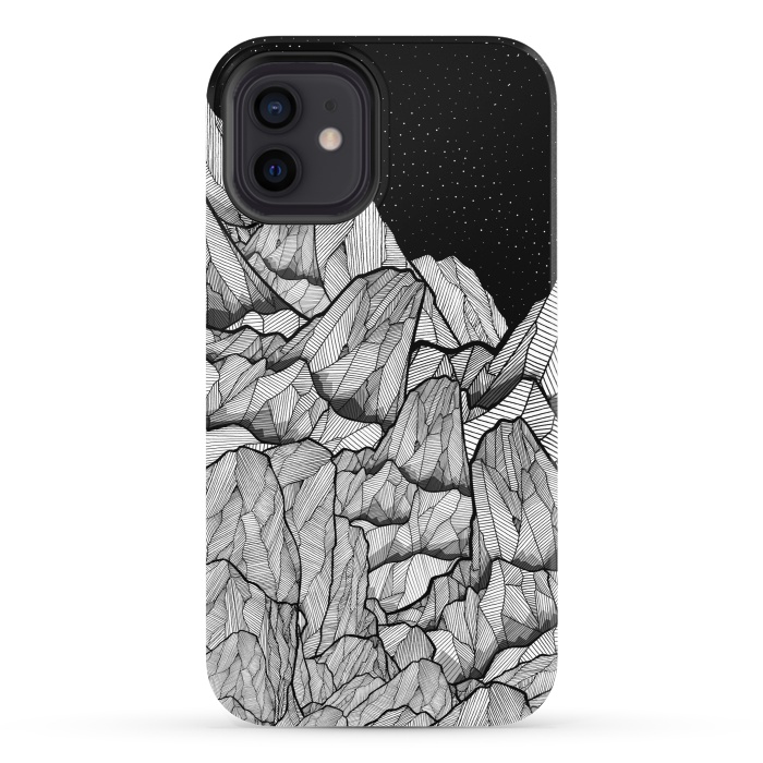 iPhone 12 StrongFit Mountains under the star fields by Steve Wade (Swade)