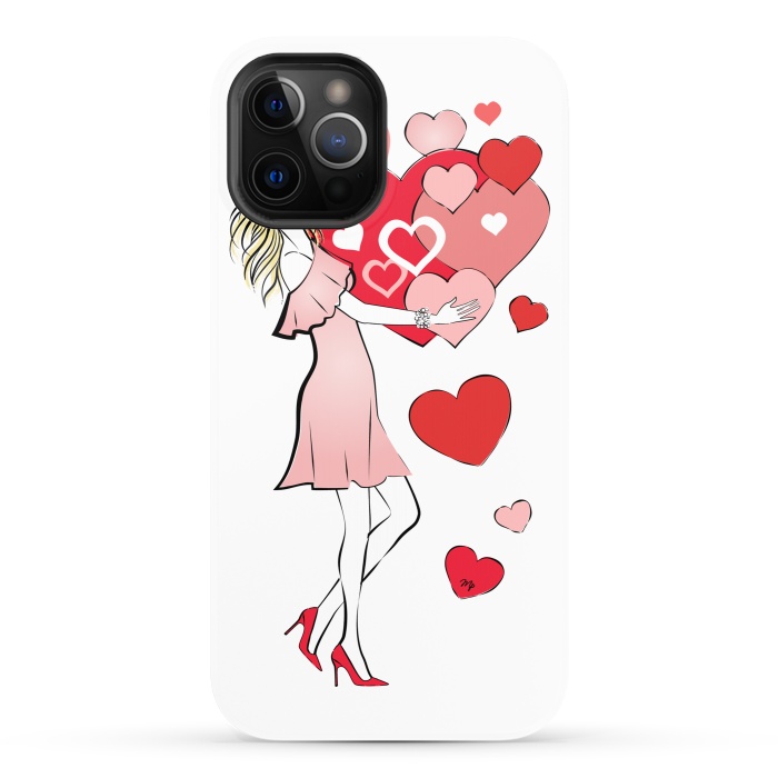 iPhone 12 Pro StrongFit Queen of Hearts by Martina