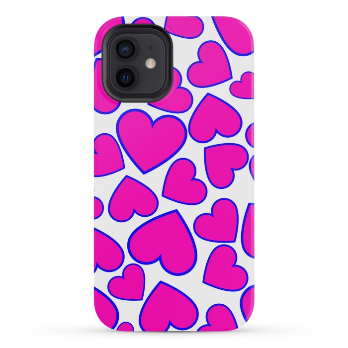iPhone 12 mini StrongFit heart pattern 2 by MALLIKA