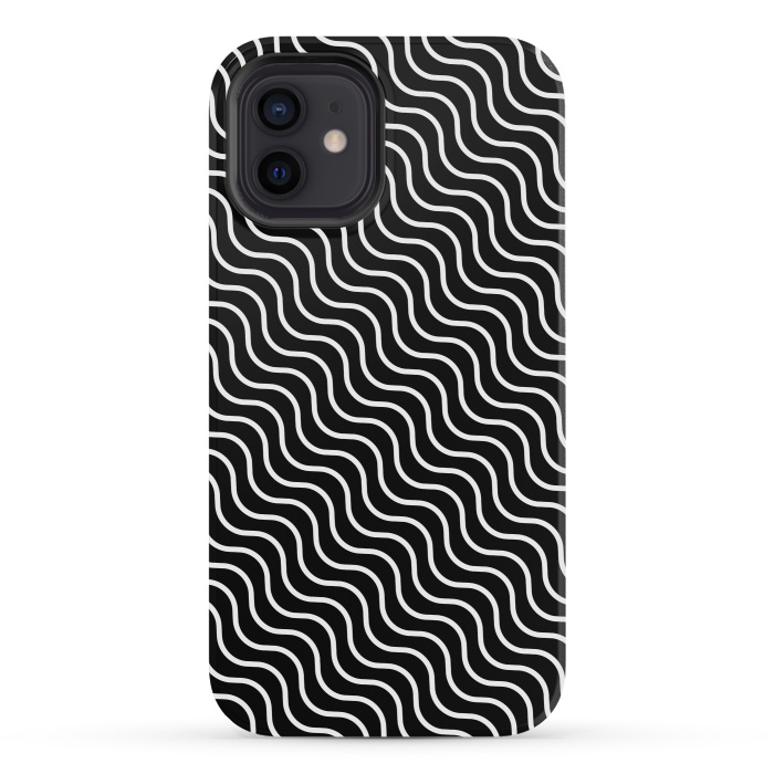 iPhone 12 mini StrongFit Illusion Waves by Sitchko