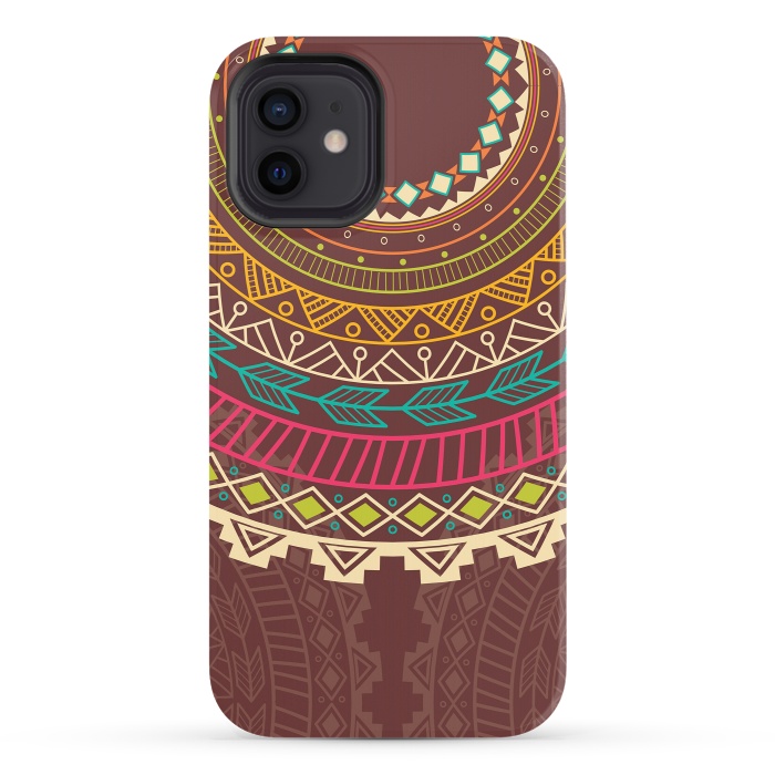 iPhone 12 StrongFit Aztec design by Jelena Obradovic
