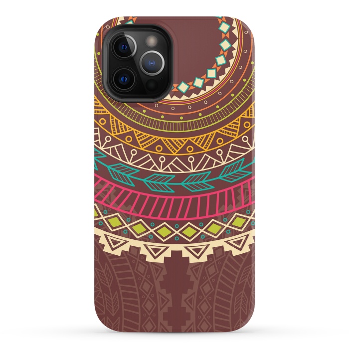 iPhone 12 Pro StrongFit Aztec design by Jelena Obradovic