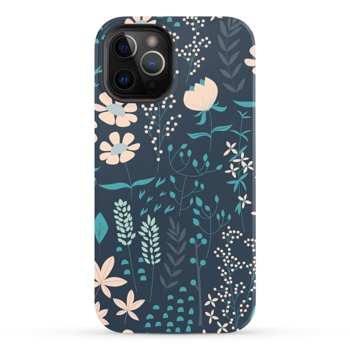 iPhone 12 Pro StrongFit Spring Garden Blue by Jelena Obradovic