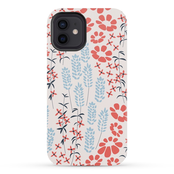 iPhone 12 mini StrongFit Spring Garden Beige by Jelena Obradovic